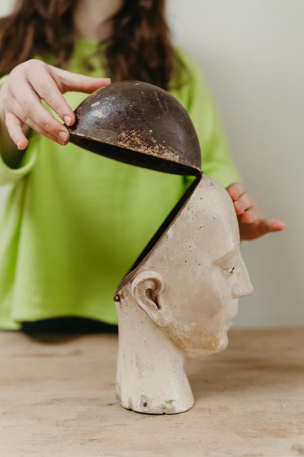 18th century Spanish santos head ... 2