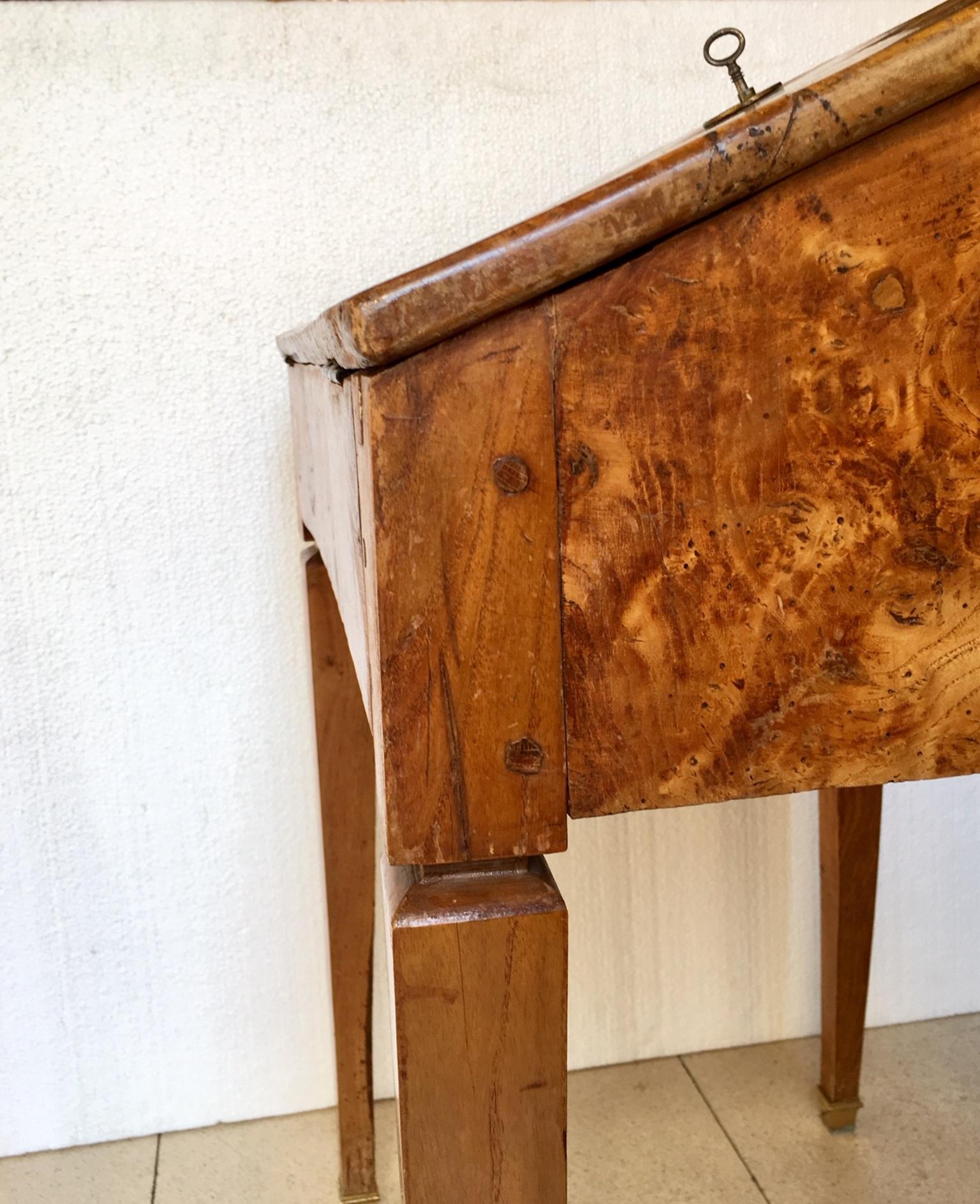 Louis XVI 18th Century Spanish Secretary Desk Bedside Table