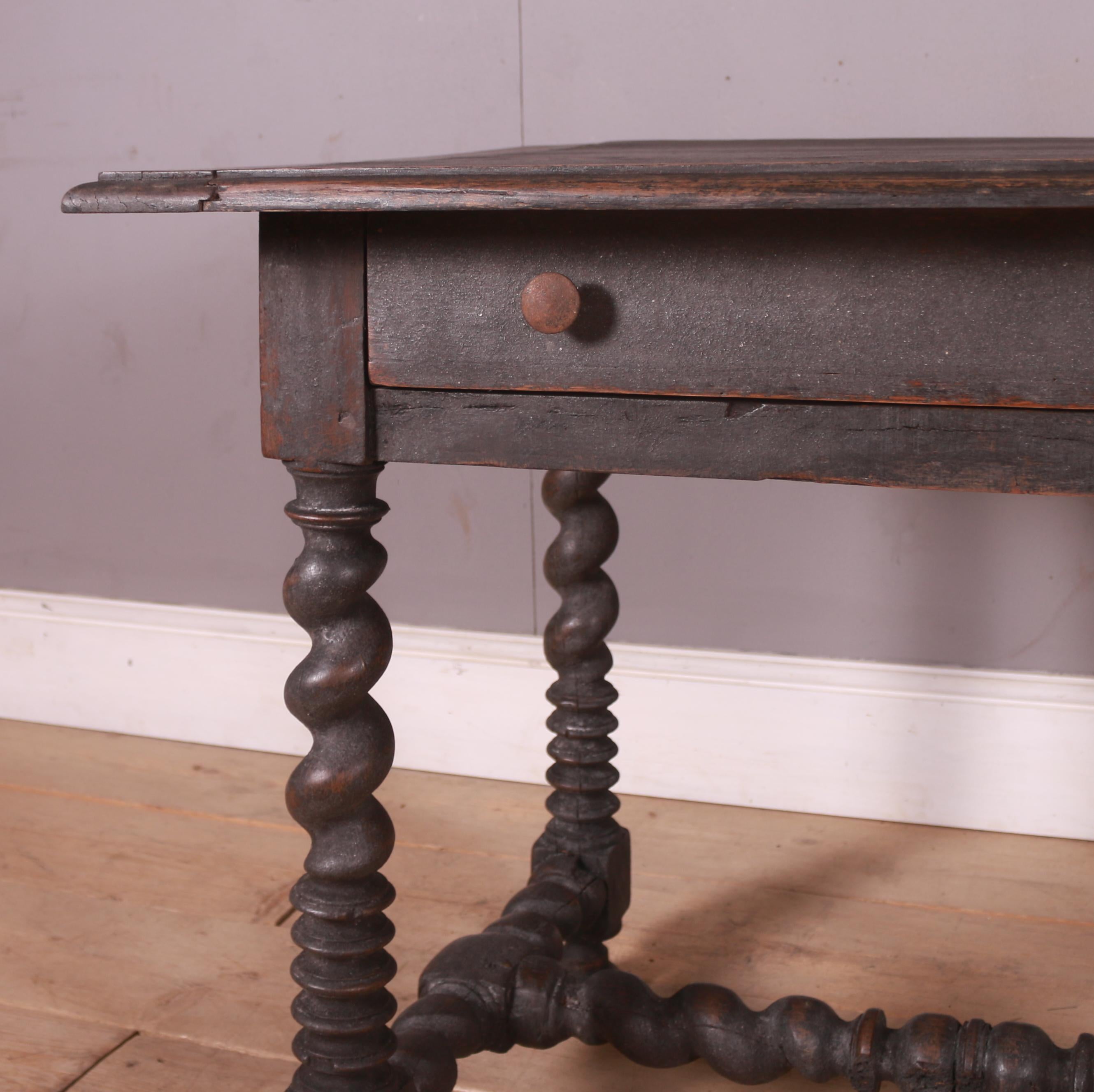 Painted 18th Century Spanish Side Table For Sale