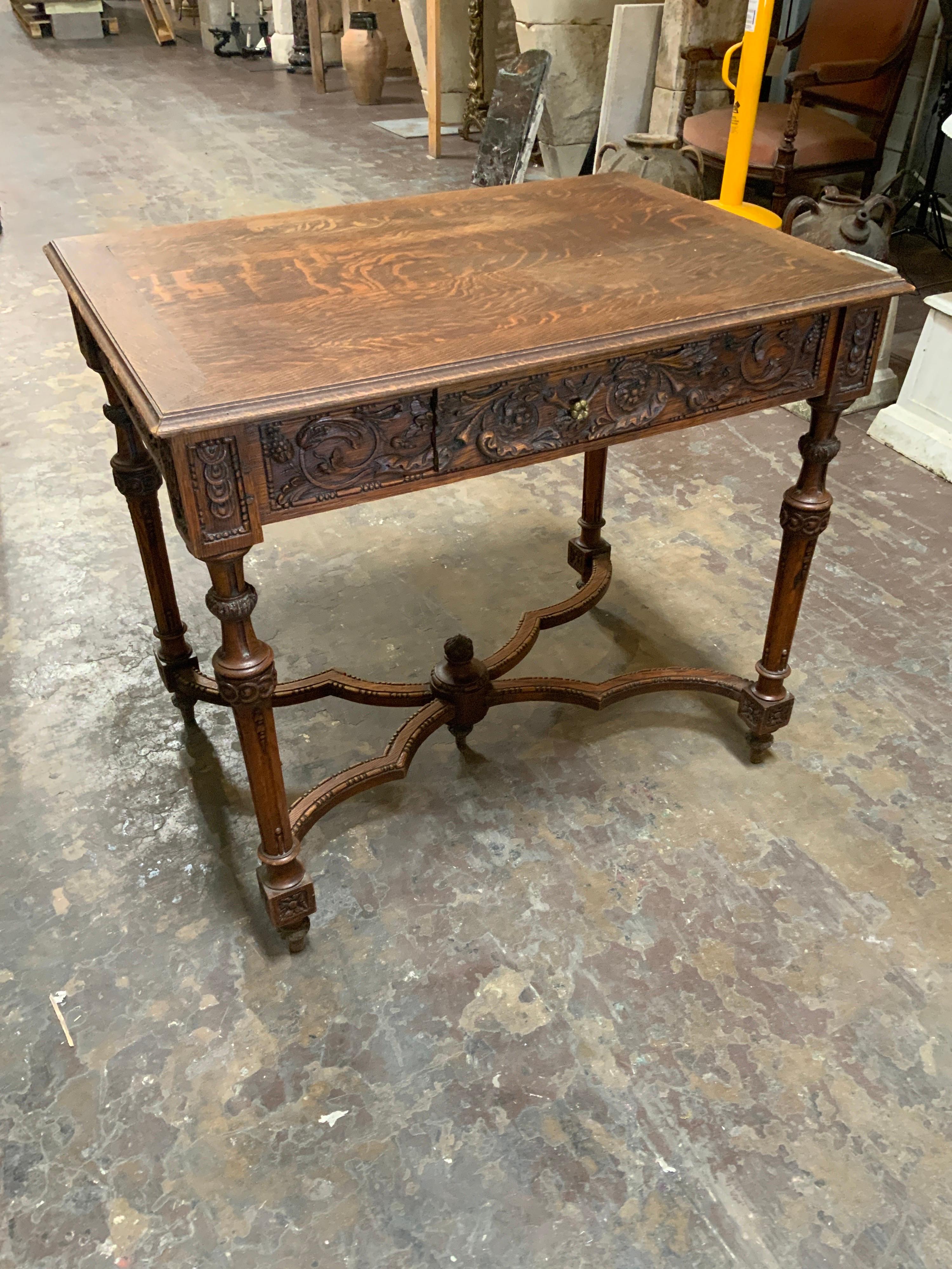 Oak 18th Century Spanish Side Table For Sale