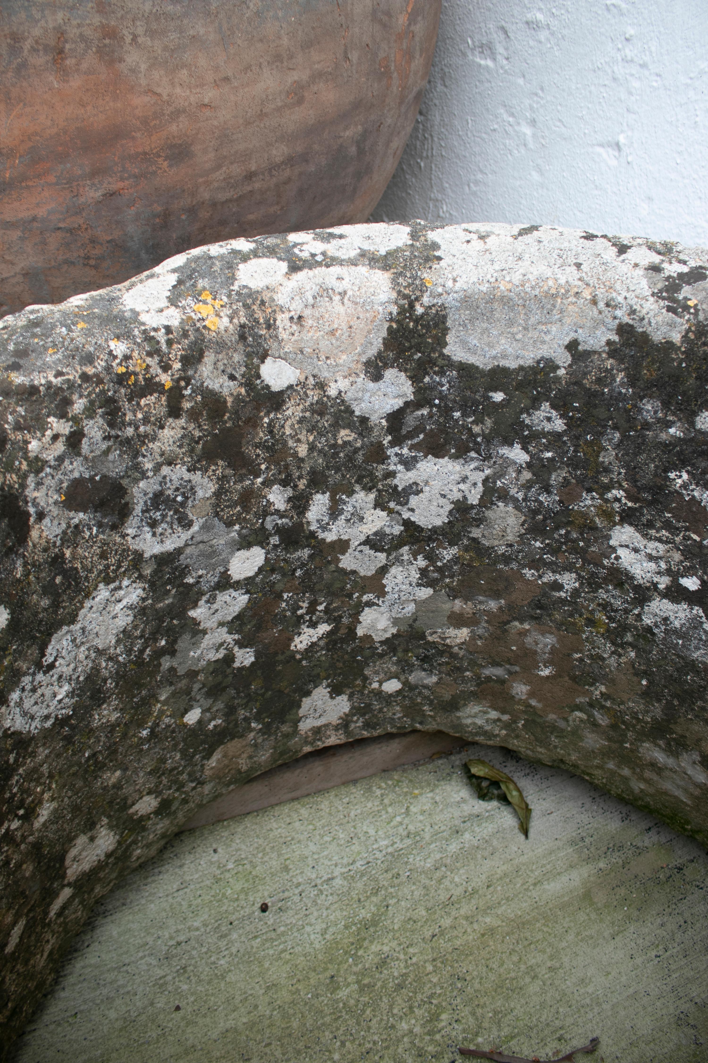 18th Century Spanish Solid Stone Water Well 9