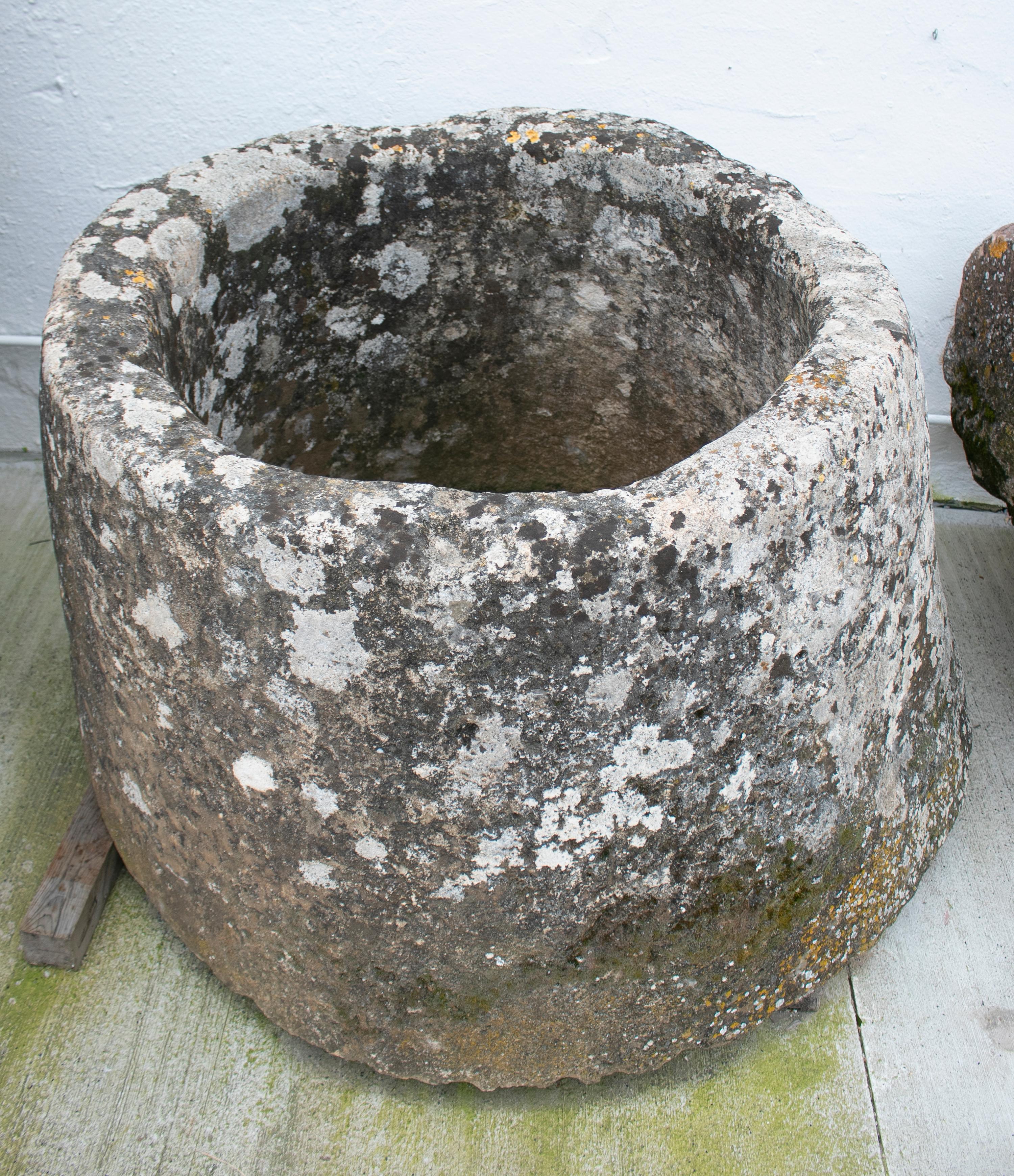 18th Century Spanish Solid Stone Water Well 1