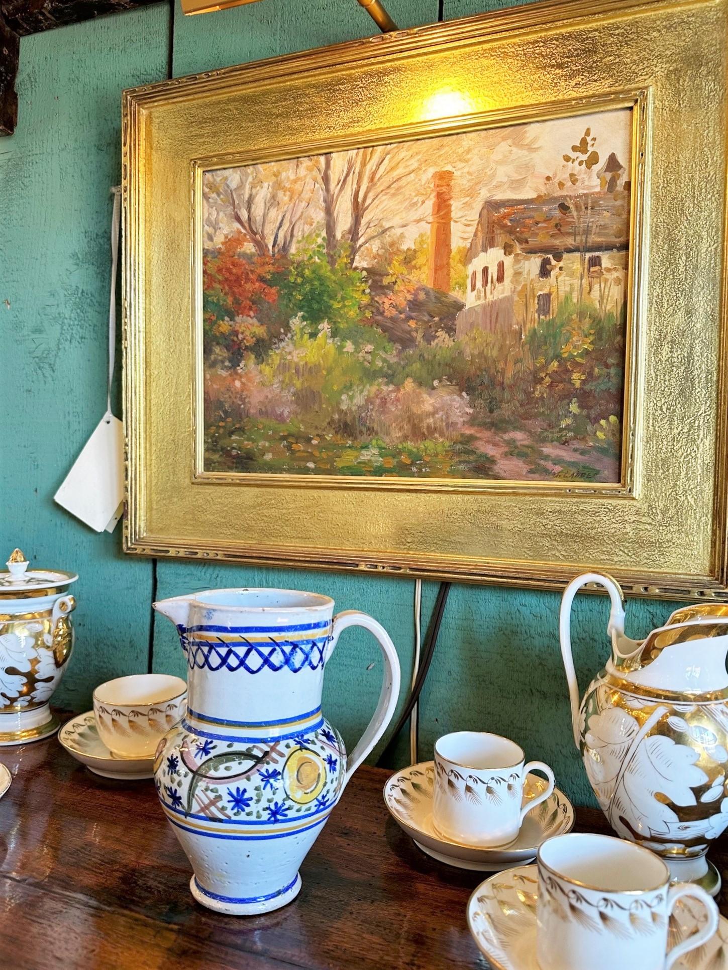 18th Century and Earlier 18th Century Spanish Talavera De La Reina Pitcher Jar Bucaro Botijo Antiques LA