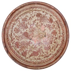 Piatto in ceramica a lustro di Valencia del XVIII secolo