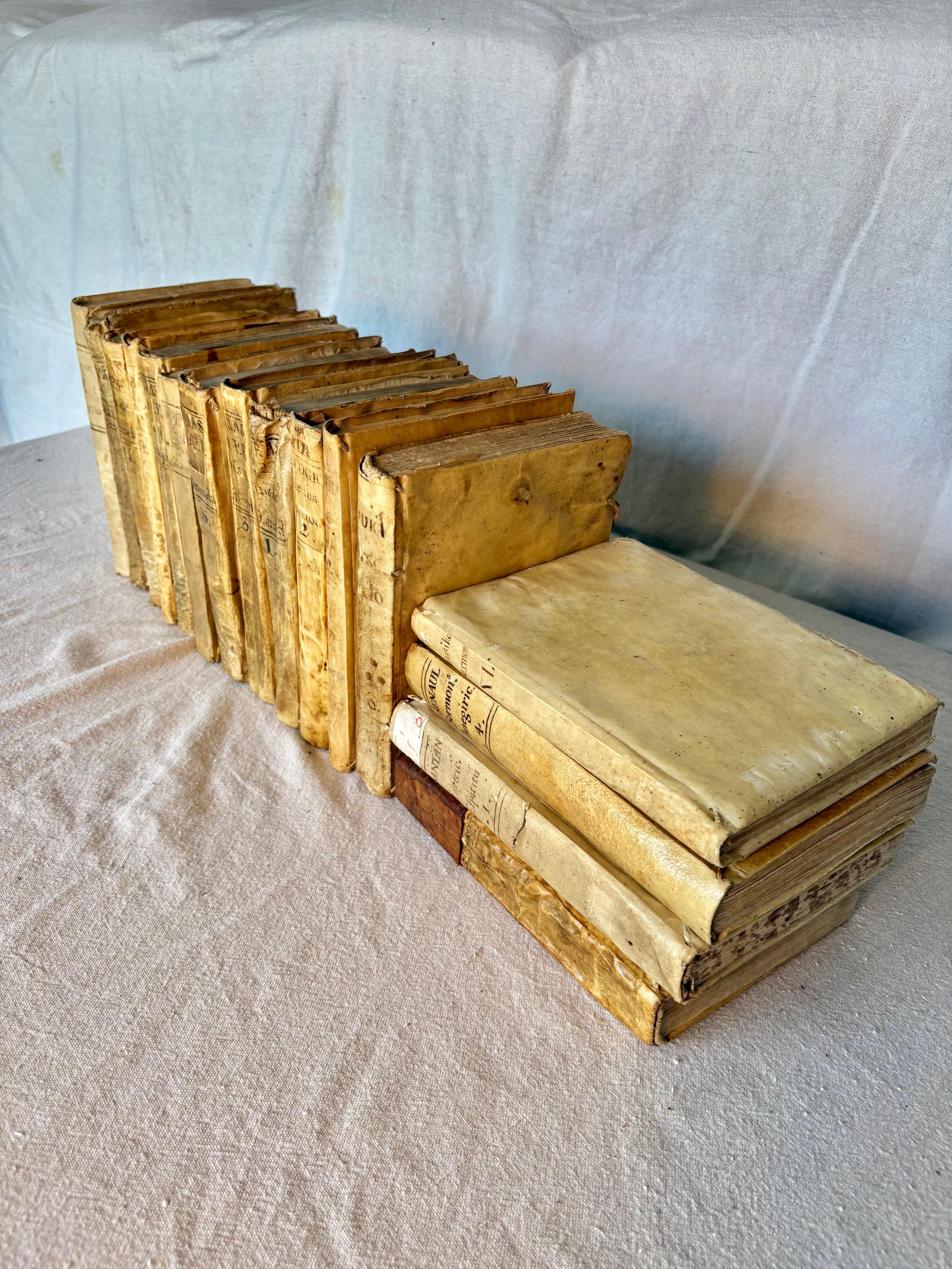 Livres en Vellum espagnols du 18ème siècle - Lot de seize Bon état - En vente à Burton, TX