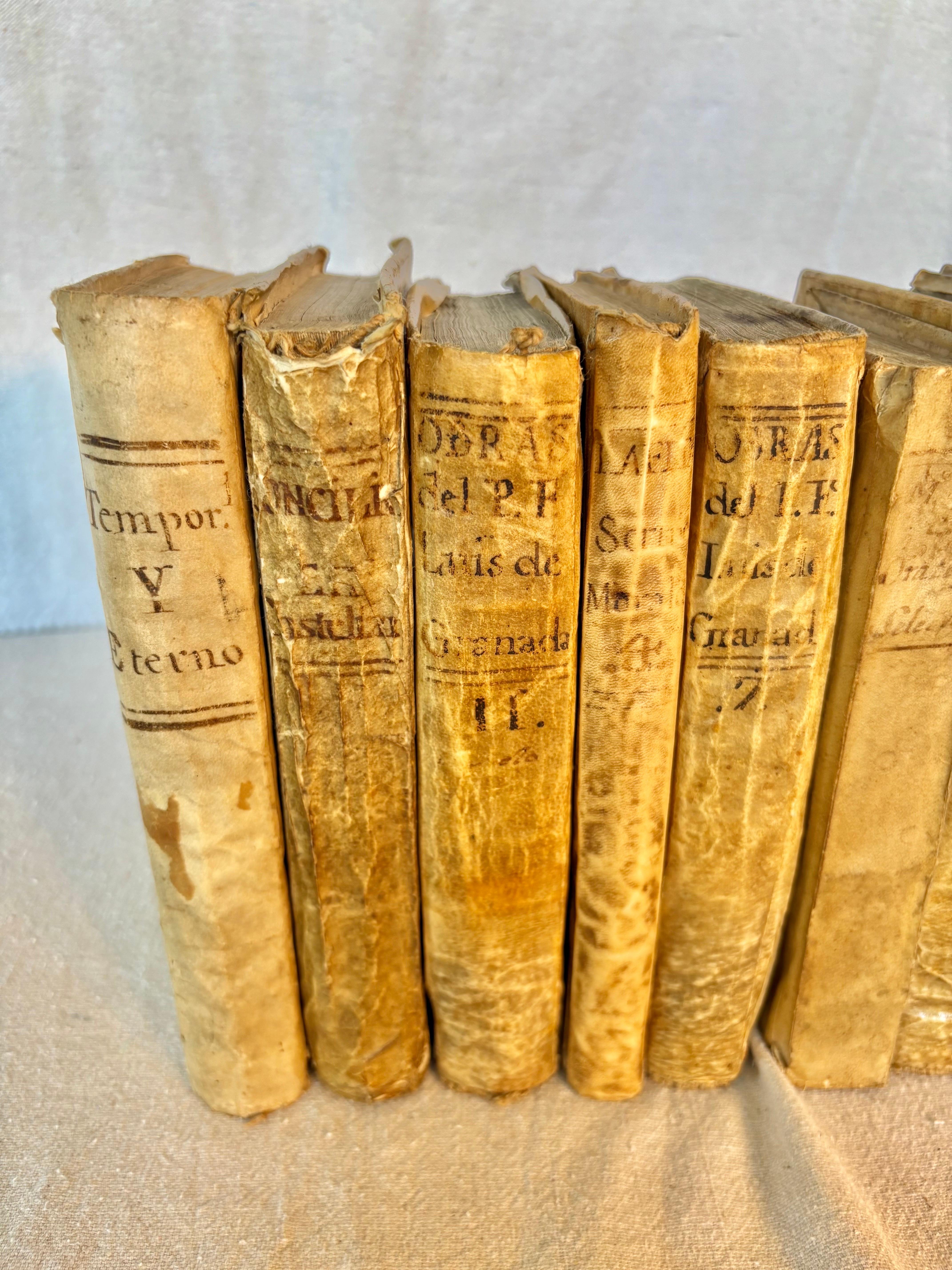 XVIIIe siècle et antérieur Livres en Vellum espagnols du 18ème siècle - Lot de seize en vente