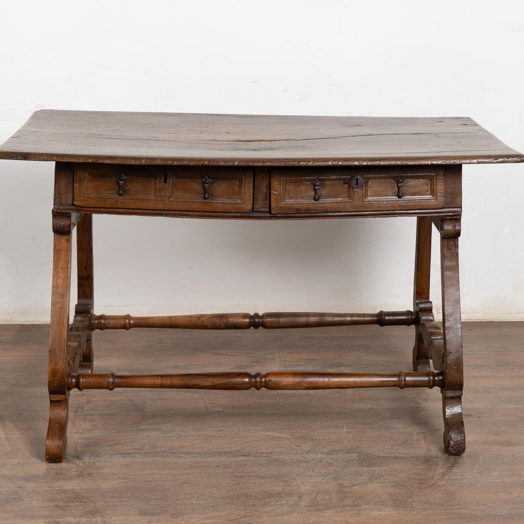 Spanish Colonial 18th Century Spanish Walnut Table or Console For Sale