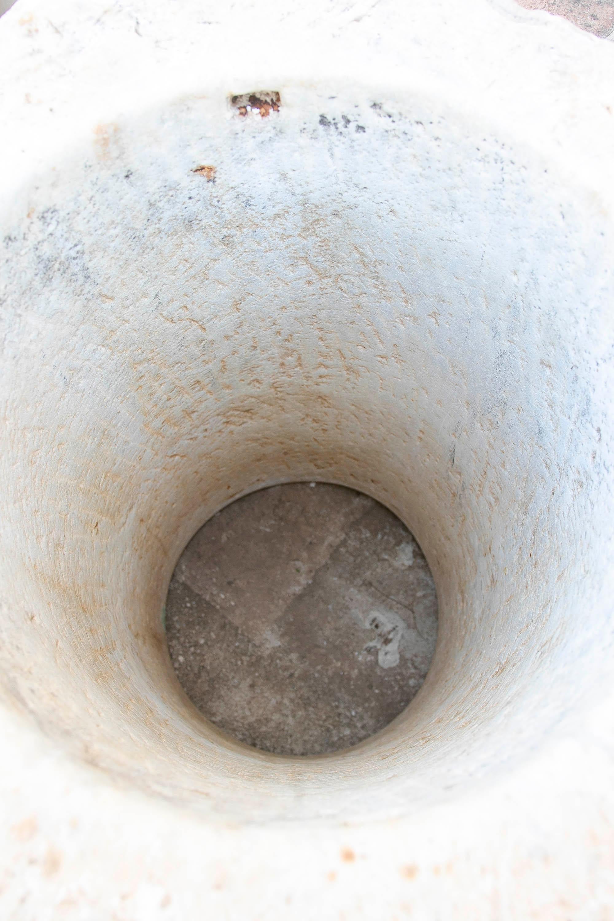 18th Century Spanish White Marble Octagonal  Well Spout For Sale 9