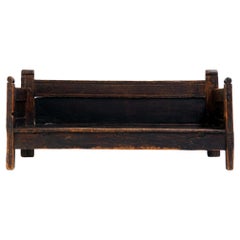 Used 18th Century Spanish Wooden Bench with Wonderful Patina
