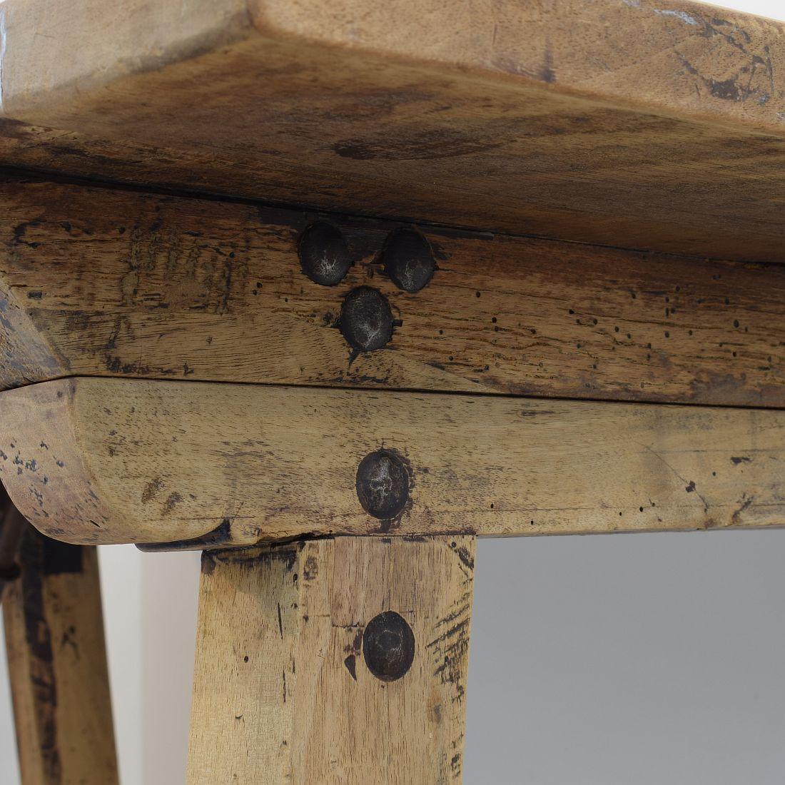 18th Century Spanish Wooden Folding Table/ Writing Desk 5