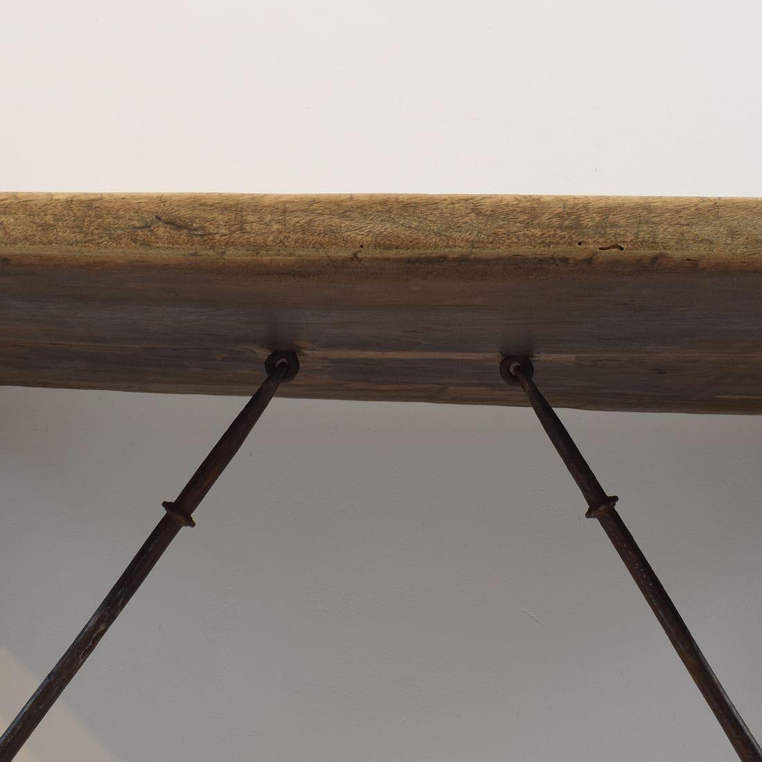 18th Century Spanish Wooden Folding Table/ Writing Desk 1