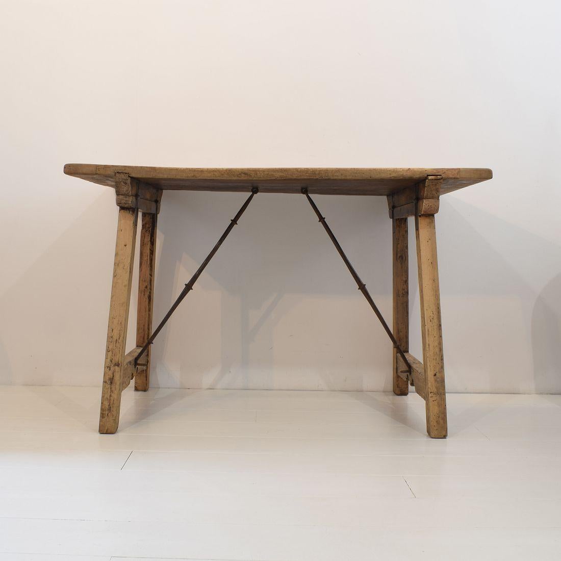 18th Century and Earlier 18th Century Spanish Wooden Folding Table/ Writing Desk