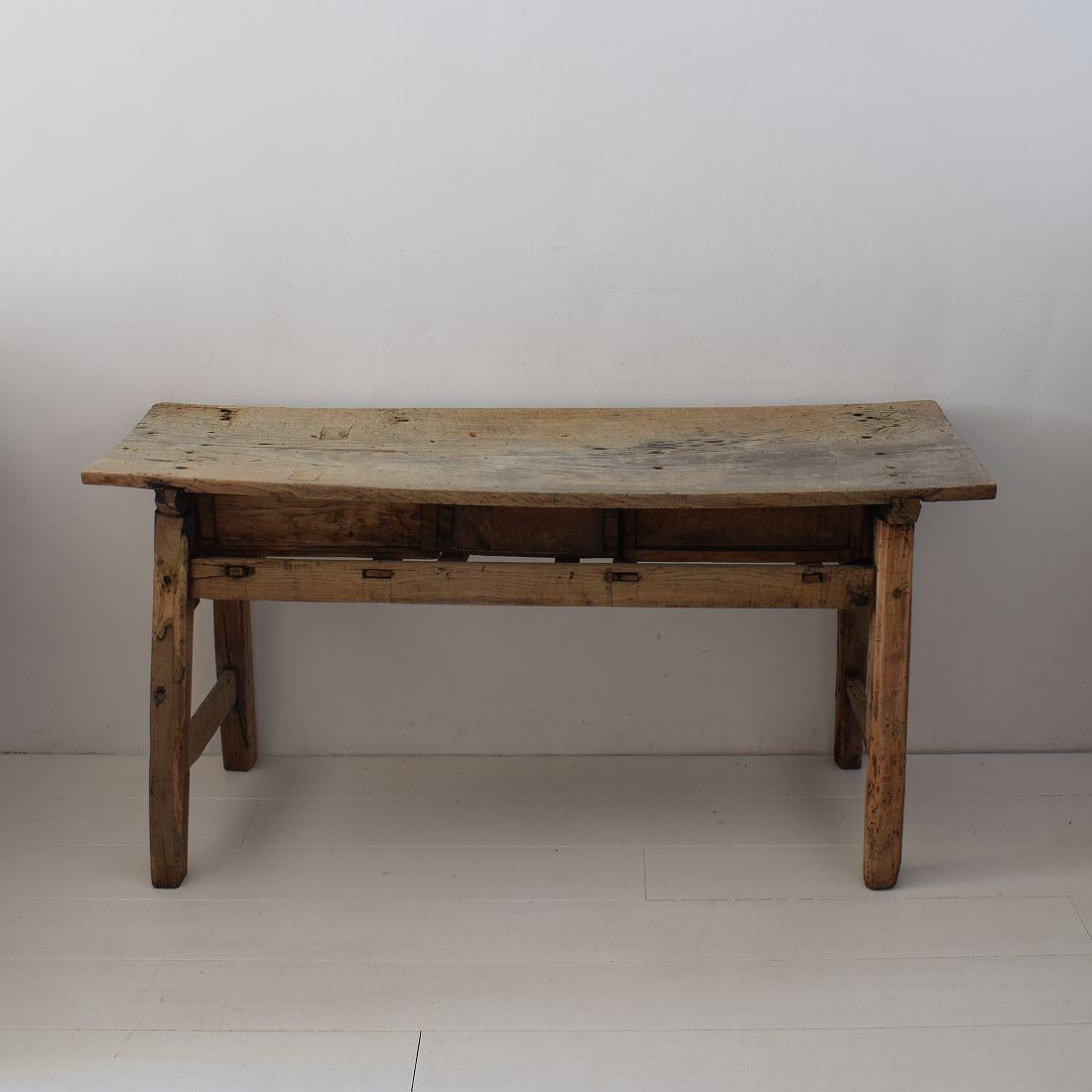 Oak 18th Century Spanish Wooden Side Table