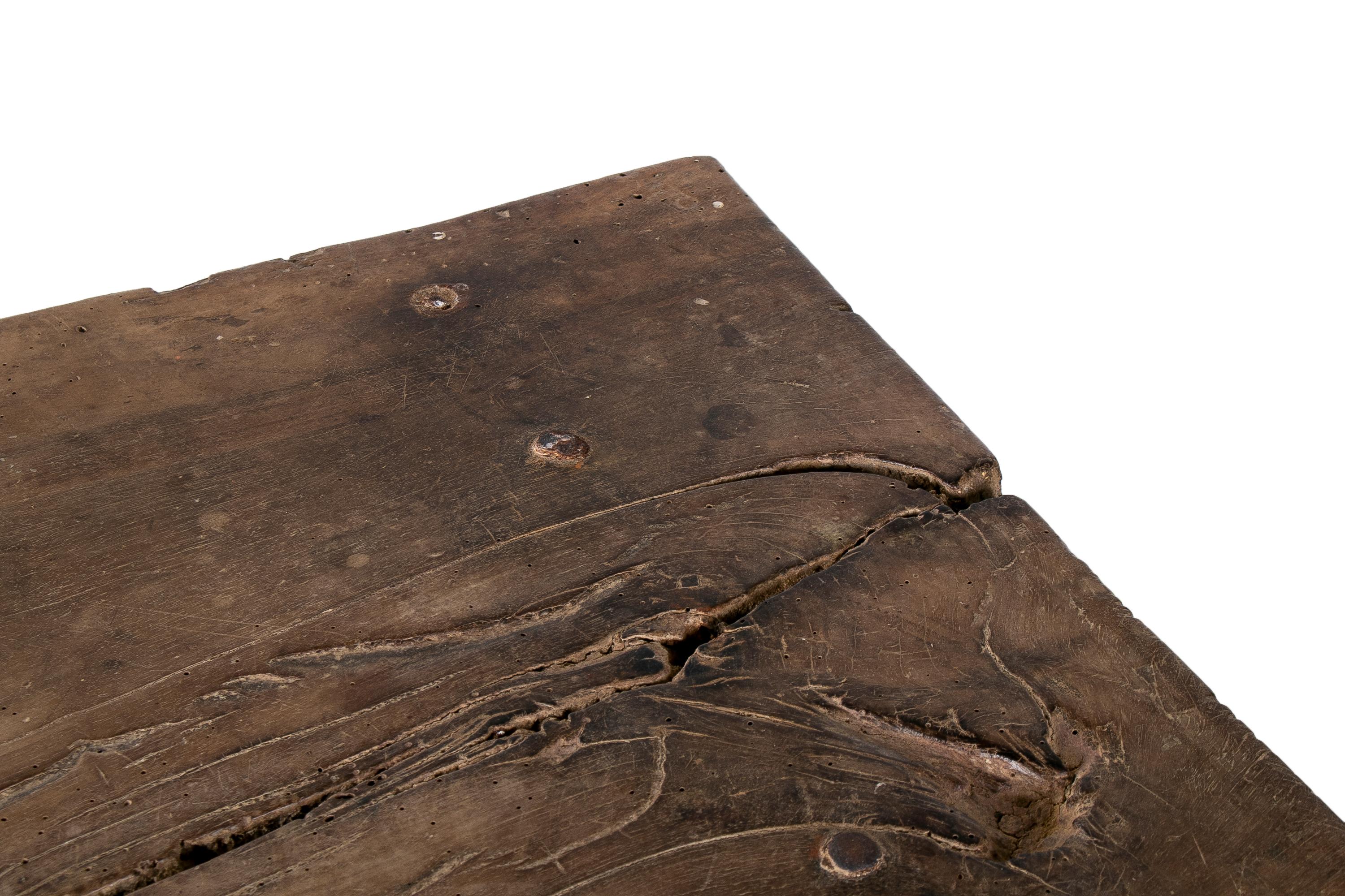18th Century Spanish Wooden Table w/ Lyre legs 5