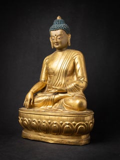 18th century Special 18th century Tibetan Buddha statue in Bhumisparsha Mudra