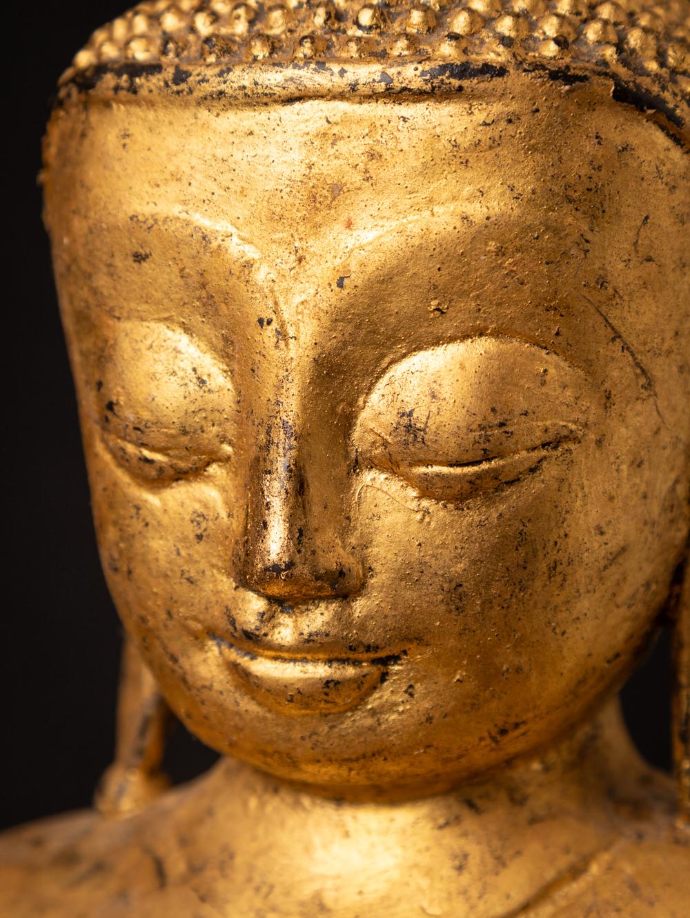 Spezialer burmesischer antiker Bronze-Buddha aus Burma aus dem 18. Jahrhundert im Angebot 6