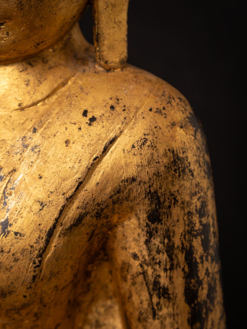 Spezialer burmesischer antiker Bronze-Buddha aus Burma aus dem 18. Jahrhundert im Angebot 8
