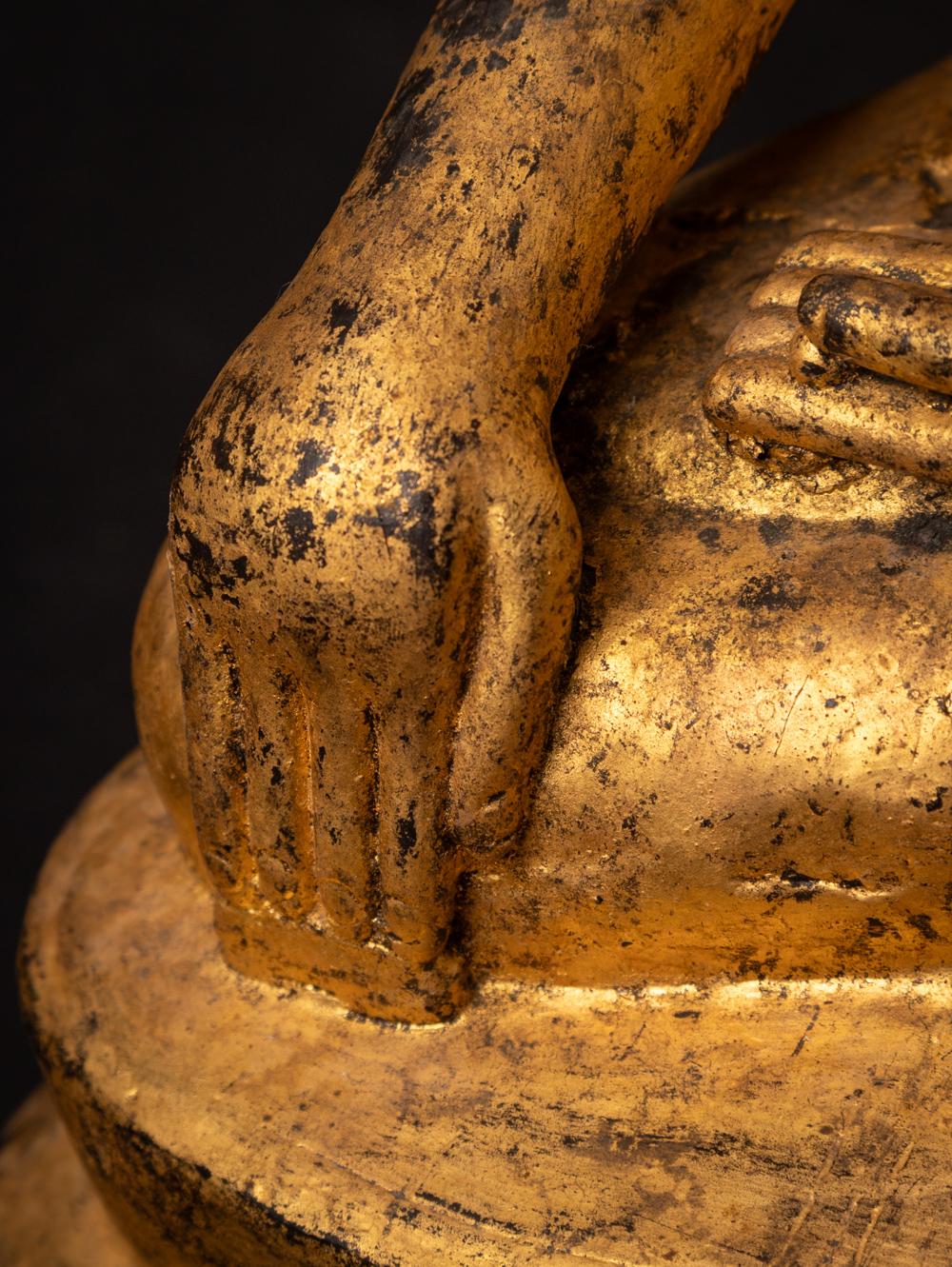 Spezialer burmesischer antiker Bronze-Buddha aus Burma aus dem 18. Jahrhundert im Angebot 11