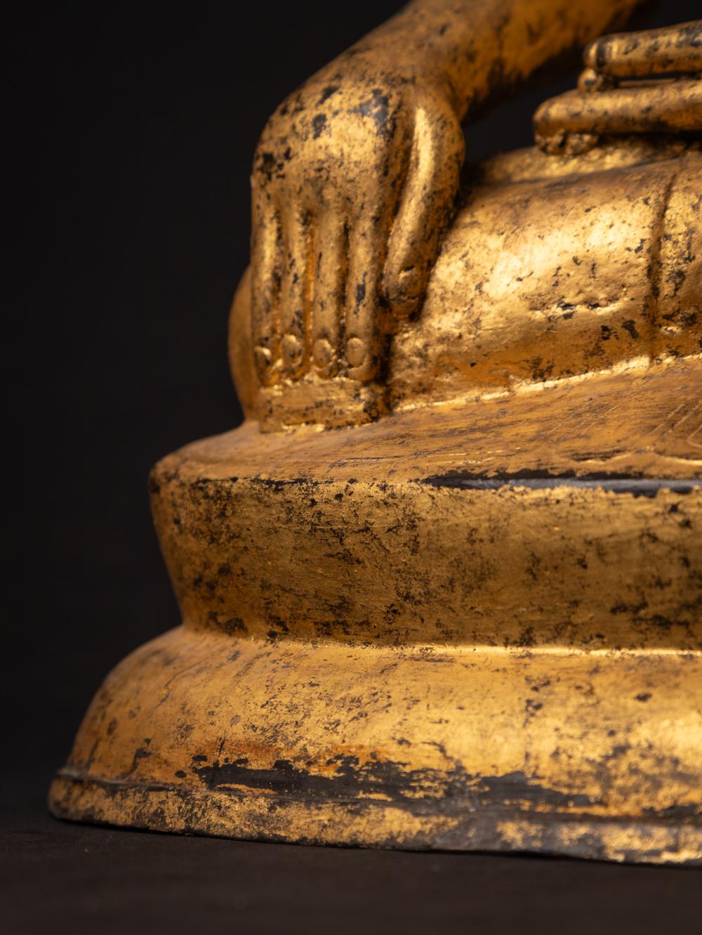 Spezialer burmesischer antiker Bronze-Buddha aus Burma aus dem 18. Jahrhundert im Angebot 12