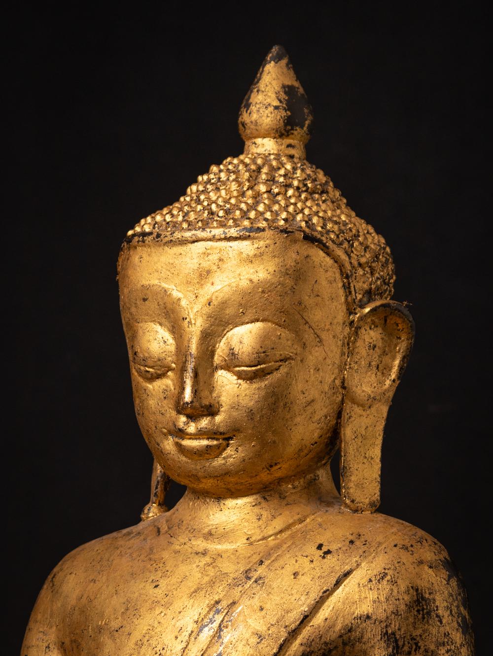 Spezialer burmesischer antiker Bronze-Buddha aus Burma aus dem 18. Jahrhundert (18. Jahrhundert und früher) im Angebot