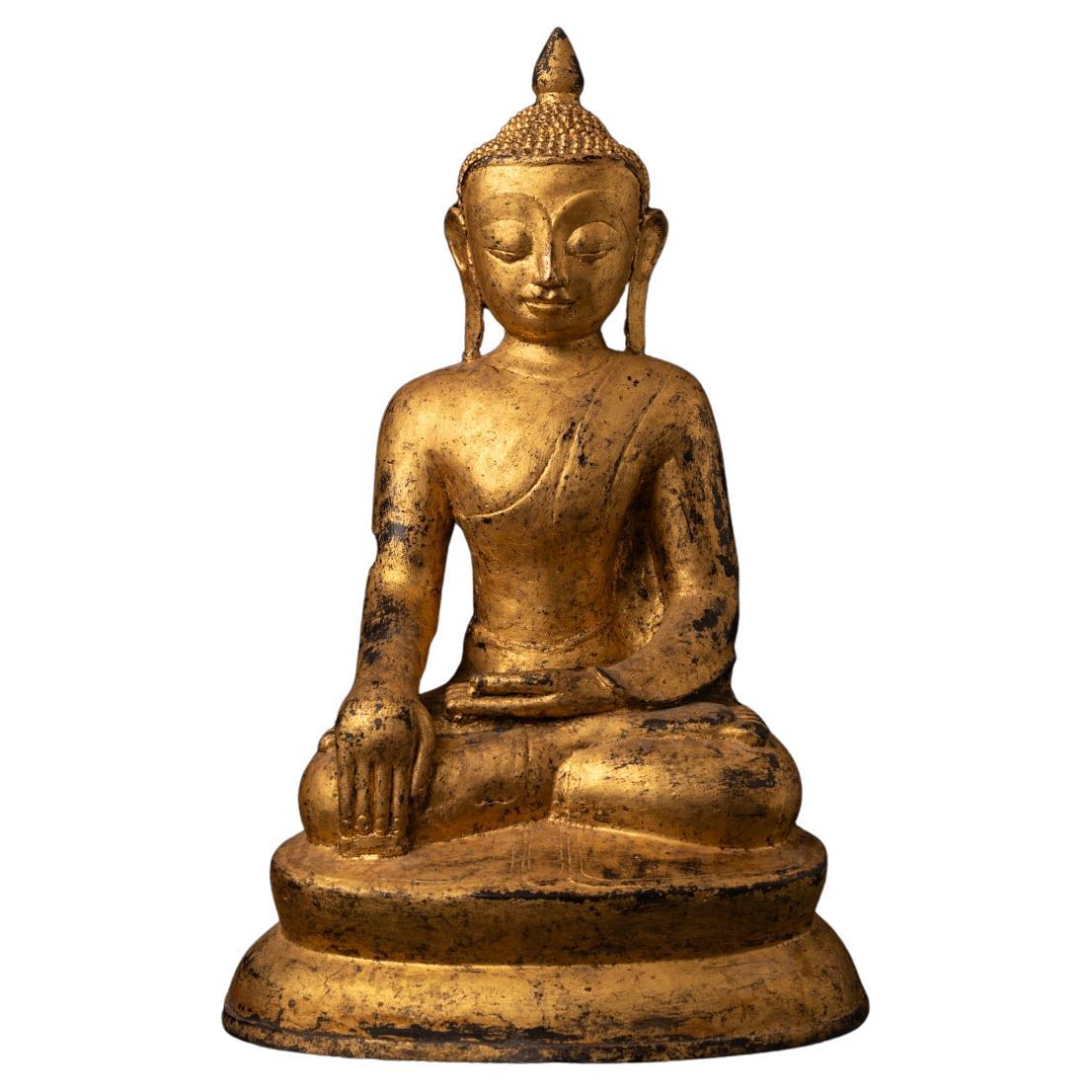 Spezialer burmesischer antiker Bronze-Buddha aus Burma aus dem 18. Jahrhundert