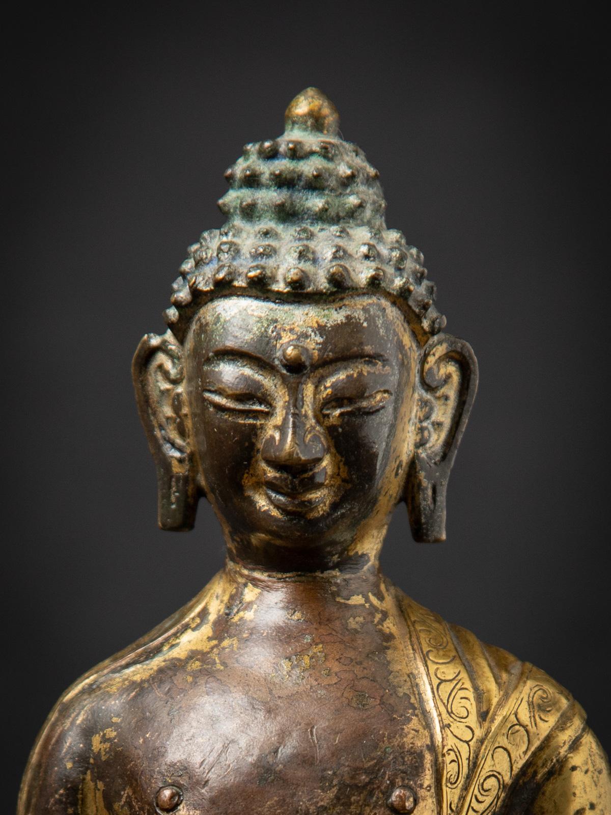 18th century Special antique Tibetan Buddha statue from Tibet In Good Condition For Sale In DEVENTER, NL