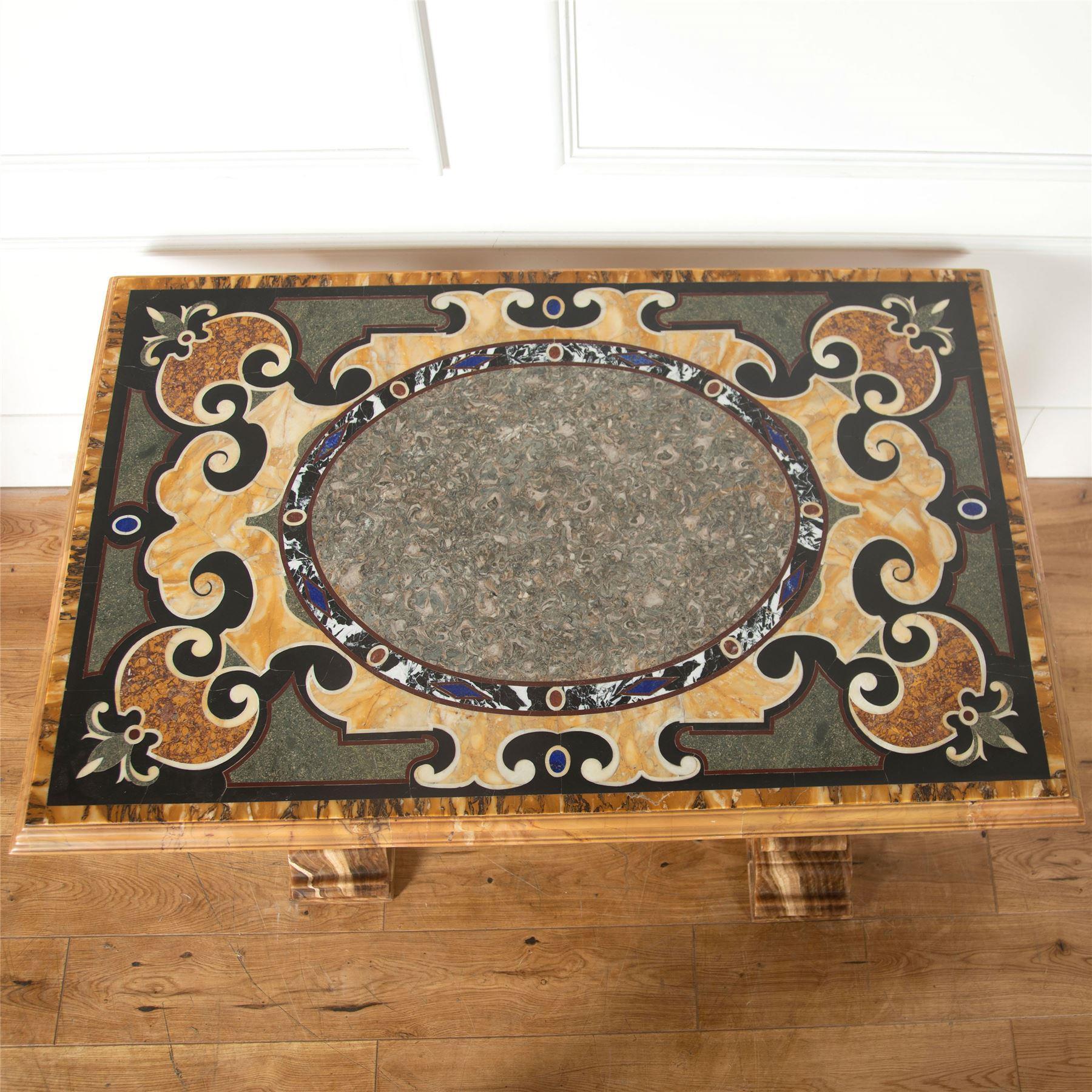 Italian 18th Century Specimen Marble-Top Centre Table