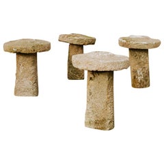 Antique 18th Century Staddle Stones from Galicia or Spain