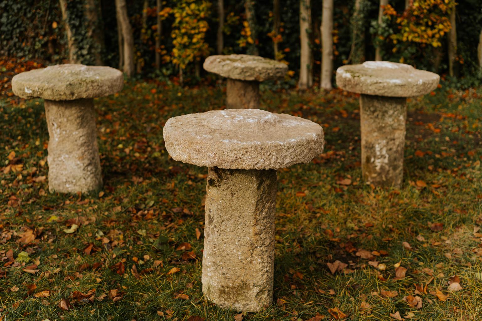 Cement 18th Century Staddle Stones from Galicia or Spain 
