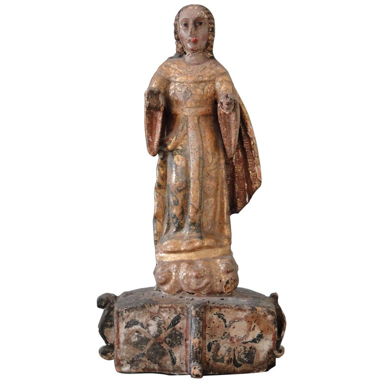 18th Century Statue of Saint from Savoie France For Sale at 1stDibs