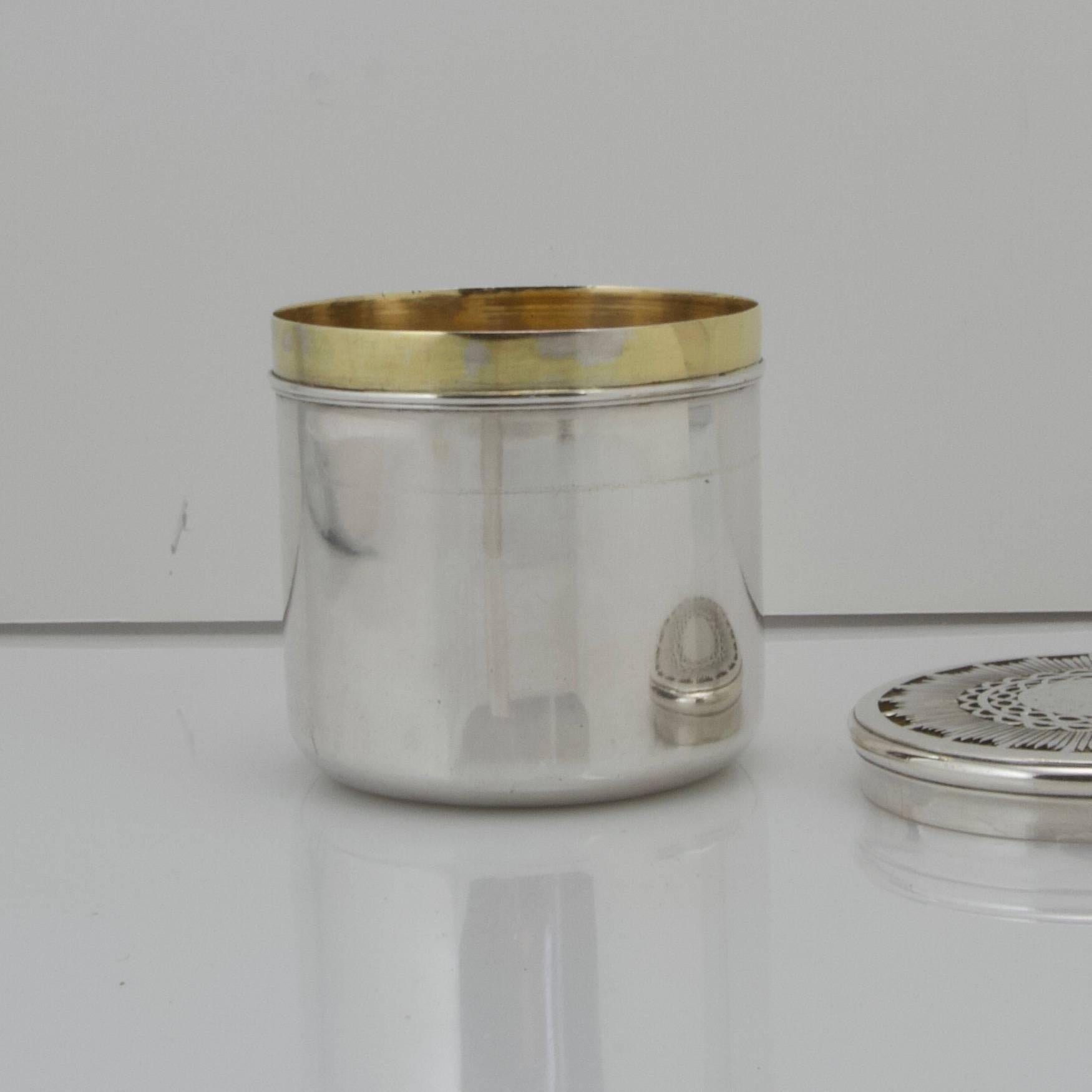 18th Century Sterling Silver and Vermeil 