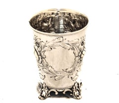 18th Century Sterling Silver Beaker