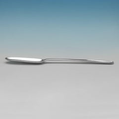 18th century sterling silver Marrow Scoop, hallmarked in London in 1775