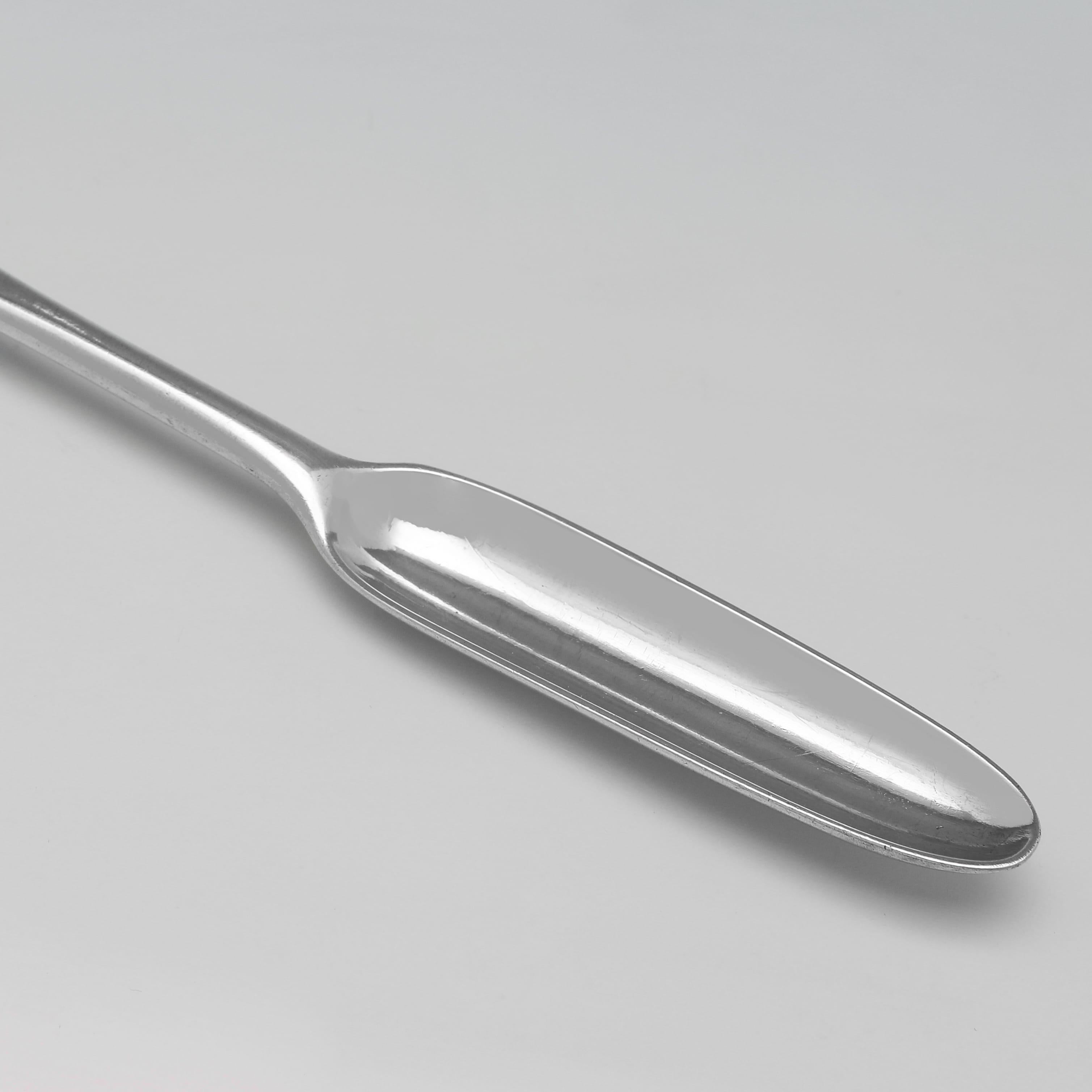 George III Cuillère à moisson en argent sterling du 18e siècle, poinçonnée à Londres en 1775 en vente