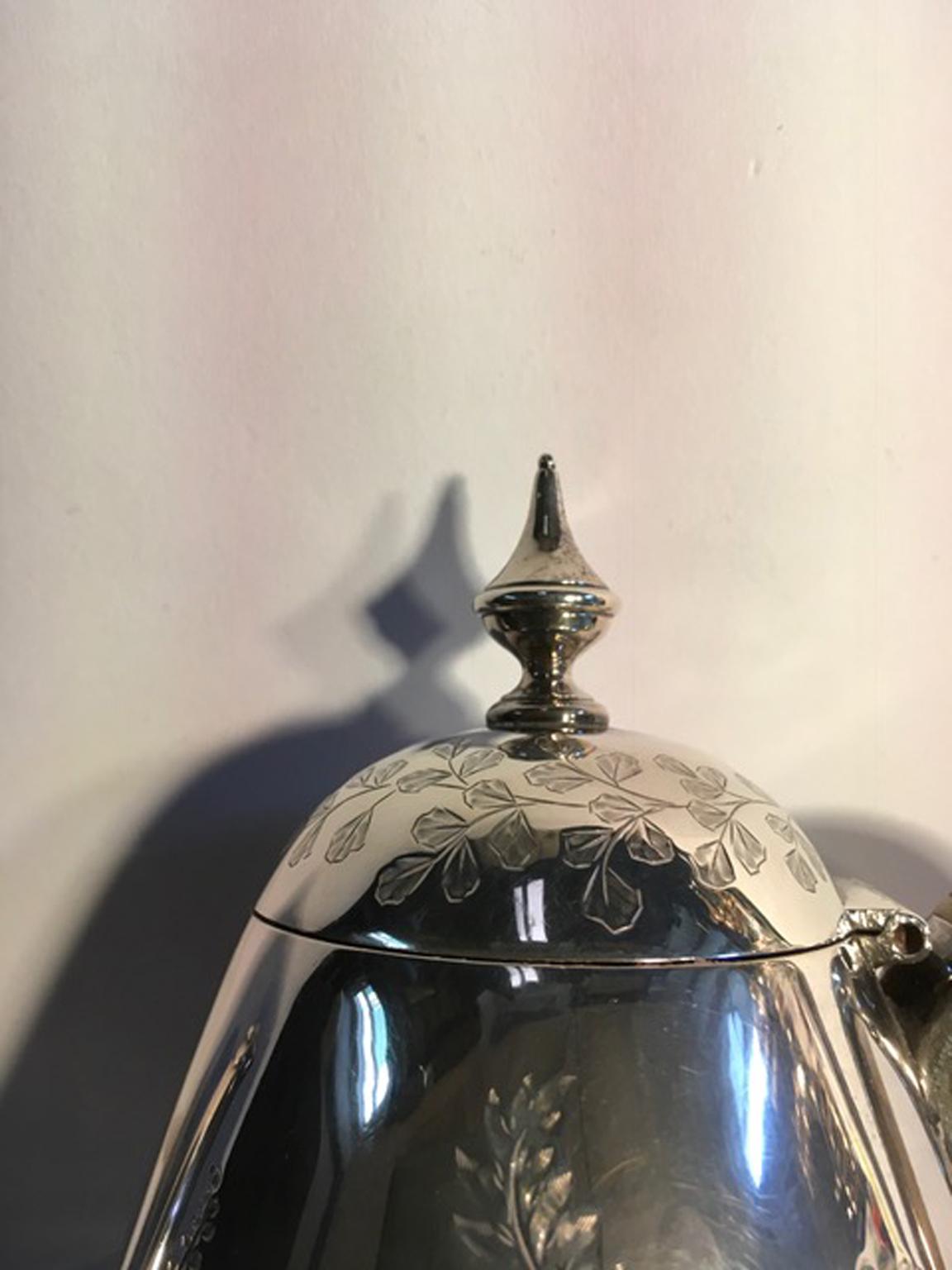 London 18th Century Sterling Silver Teapot For Sale 3