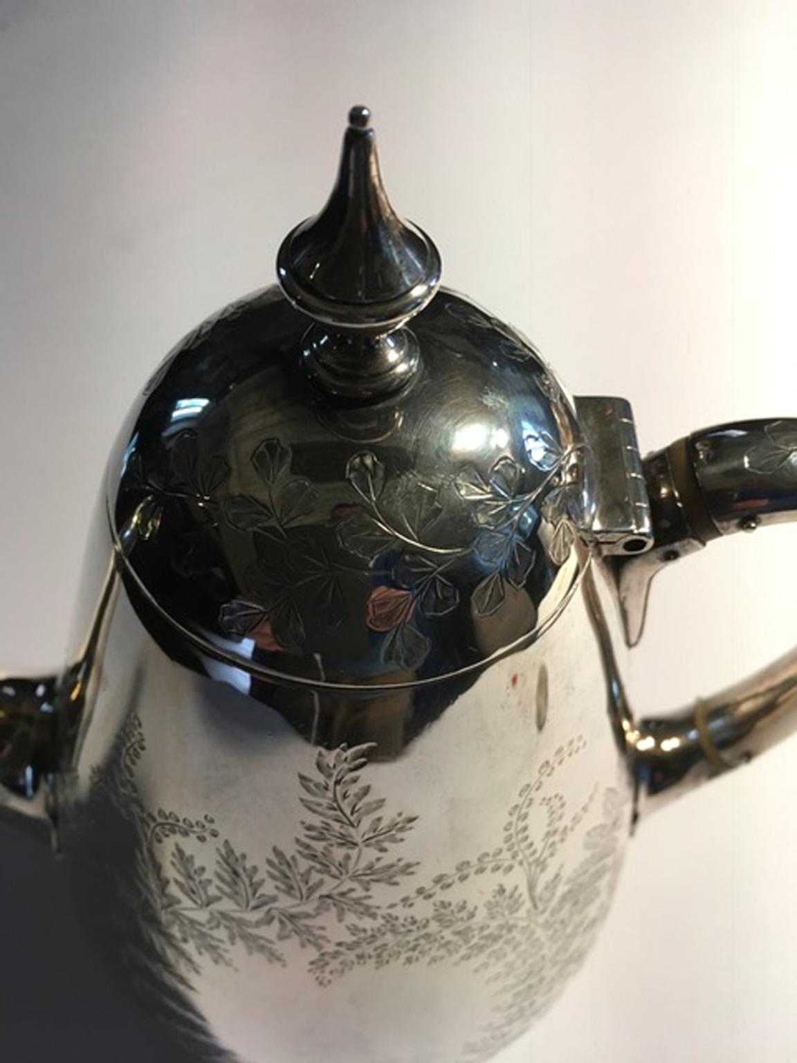 London 18th Century Sterling Silver Teapot For Sale 4