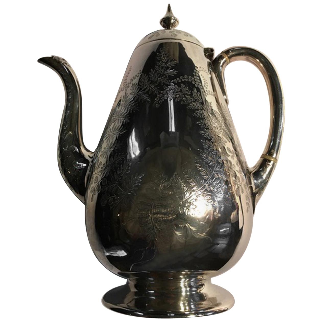 London 18th Century Sterling Silver Teapot For Sale