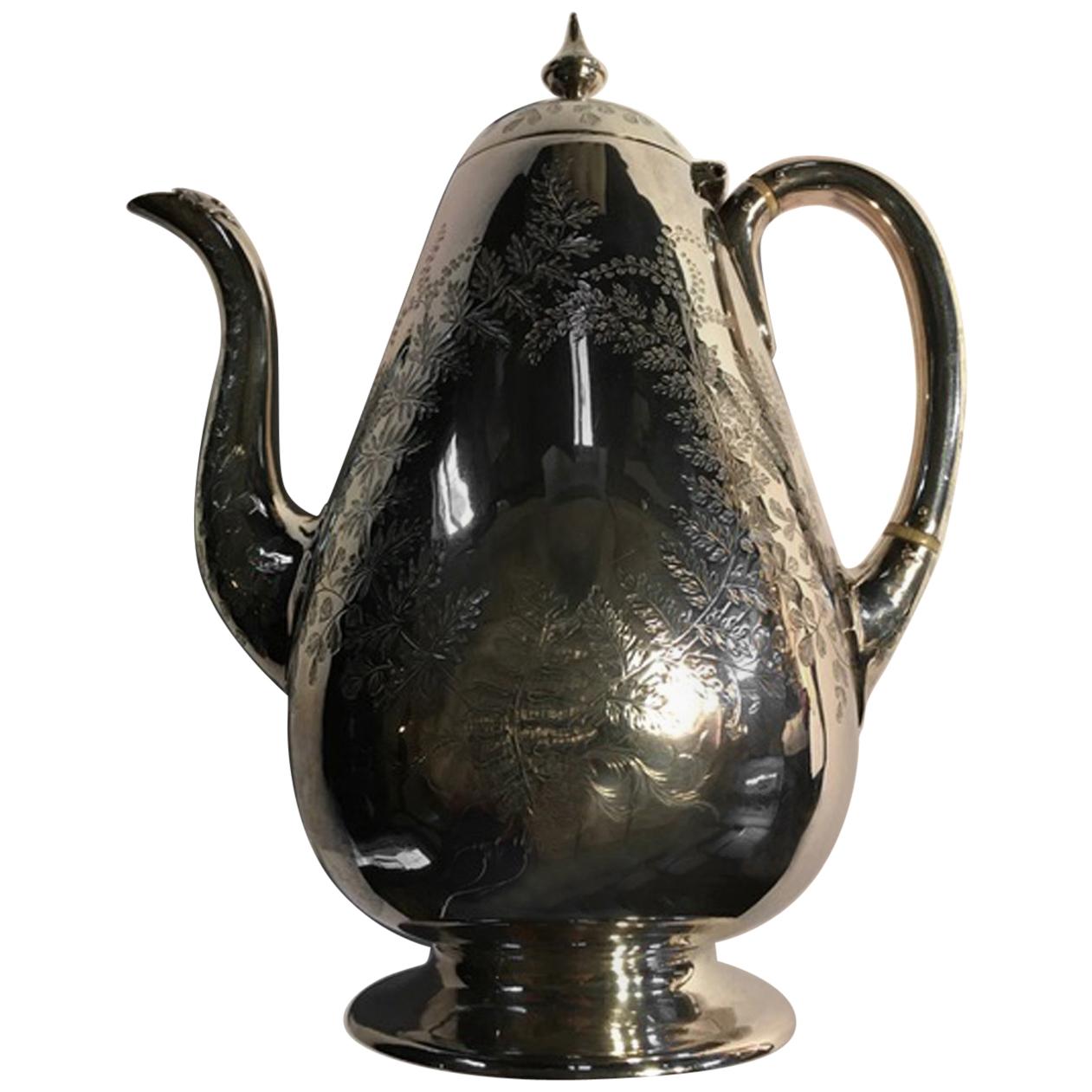 Teiera in argento massiccio di Londra del XVIII secolo