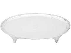 18th Century Sterling Silver Salver by Henry Chawner