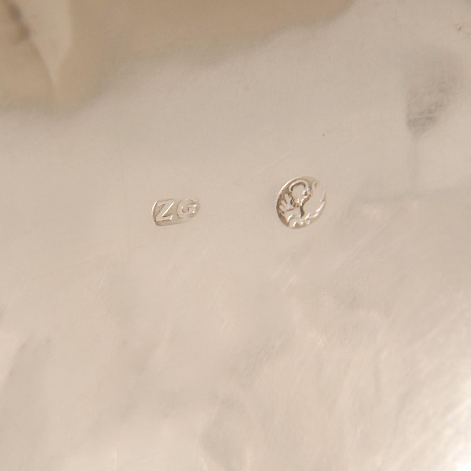 Sopera de Plata de Ley del Siglo XVIII Martillada Venecia Italiana Rococó en venta 10