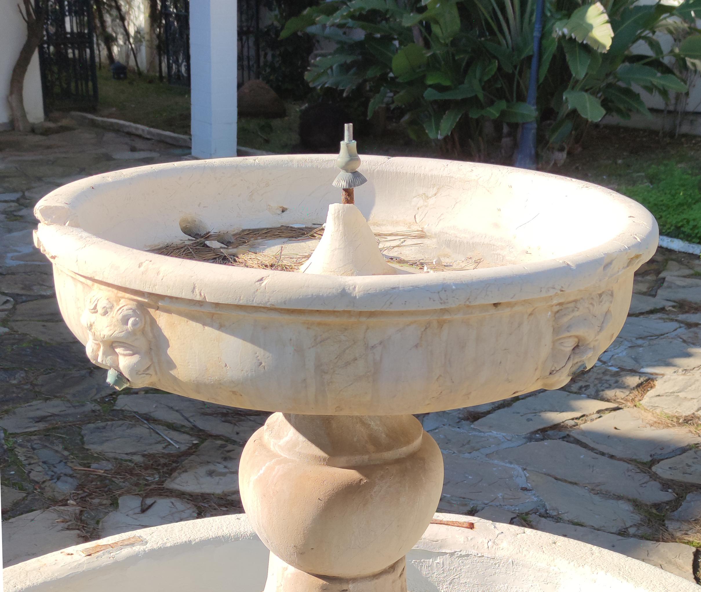 18th Century and Earlier 18th Century Stone Fountain and Pool Surround