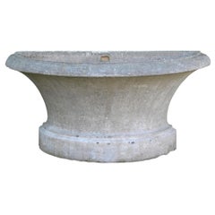 Used Beginning 19. Century Stone Trough French Volvic Stone, Stone Sink, 