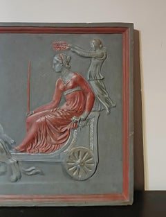 sTUCCO-BAS-RELIEF DES 18. JAHRHUNDERTS MIT DEM TRIUMPH DER ARIADNE
