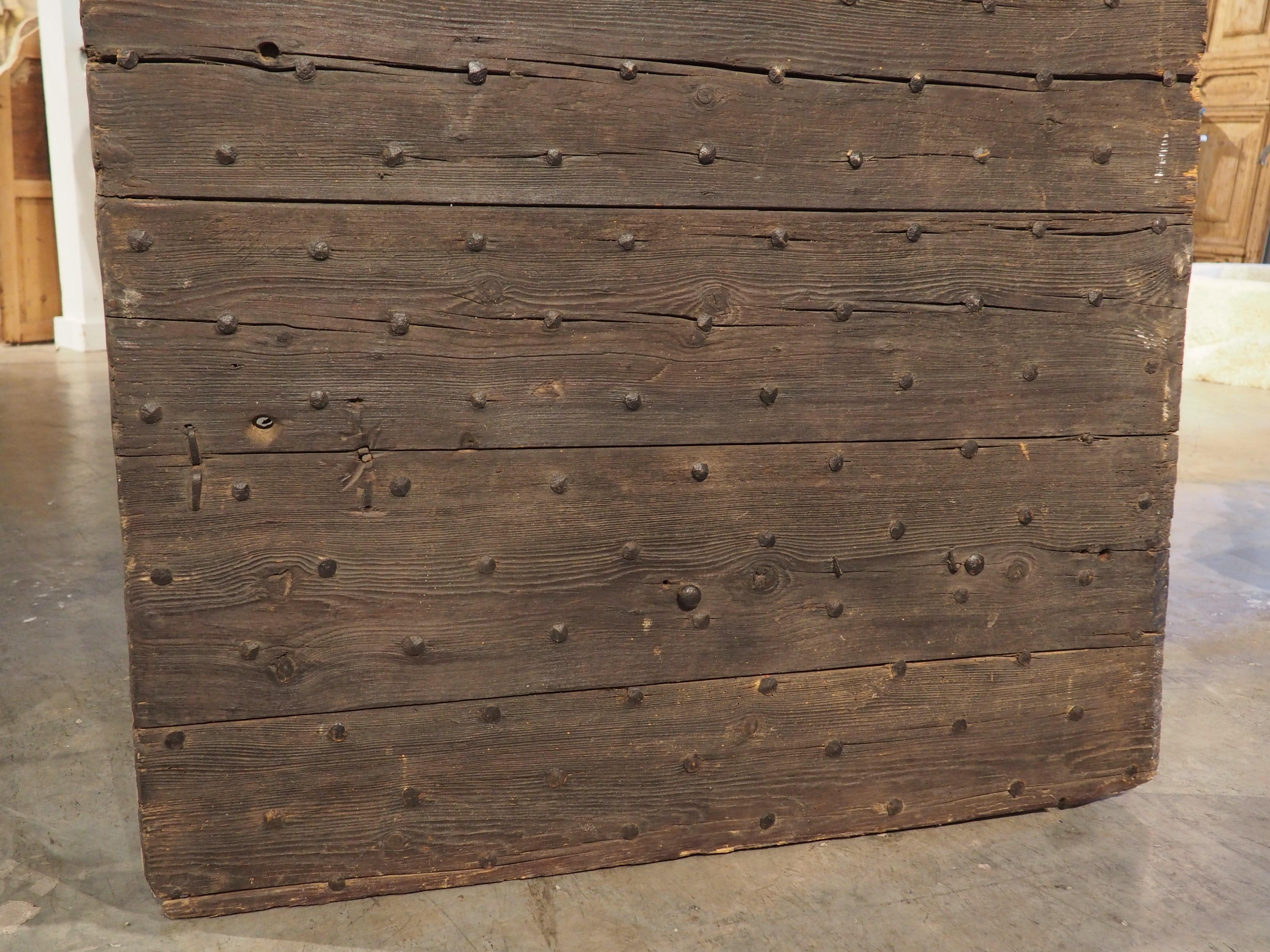 18th Century and Earlier 18th Century Studded Farm Door from France