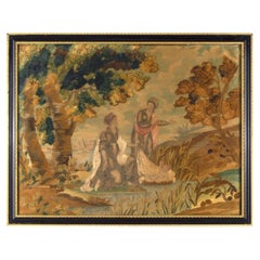 18th Century Stumpwork & Silk Embroidery of Baby Moses