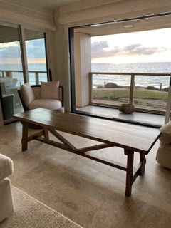 Italienische CAPRETTA Bank im Stil des 18. Jahrhunderts aus massivem altem Eichenholz mit verschiedenen Ausführungen