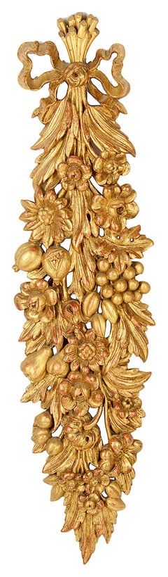 18th Century Style Carved Giltwood Wall Appliques