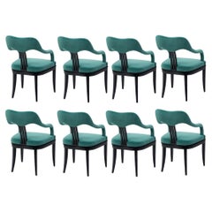 18th Century Style Dining Chairs In Premium Cotton Velvet