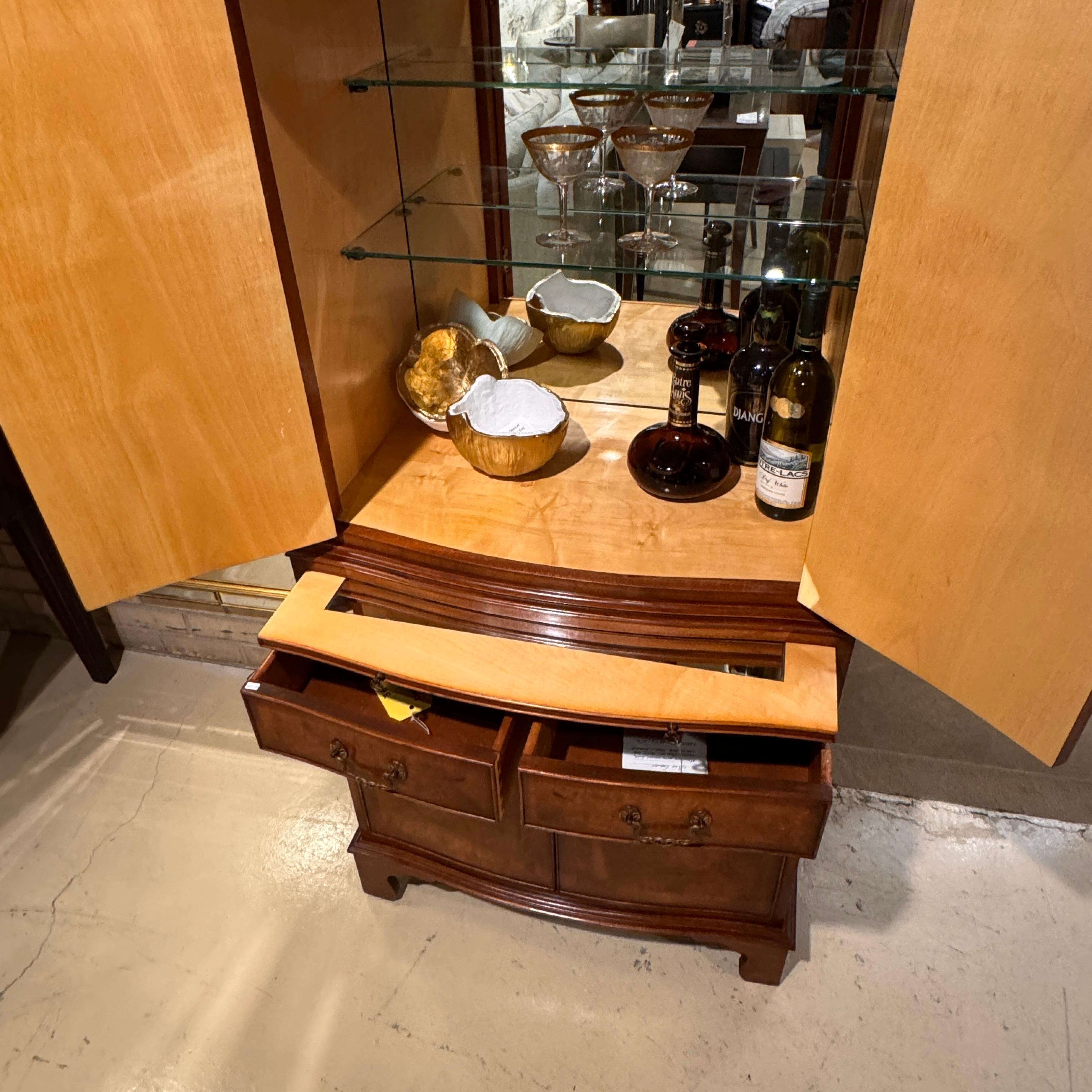 18th Century Style Drinks Cabinet, Walnut, Walnut Burr English For Sale 7