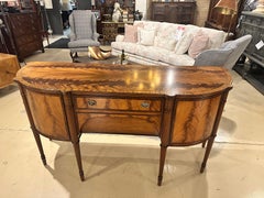 18th Century Style English Sideboard with Flamed Veneers